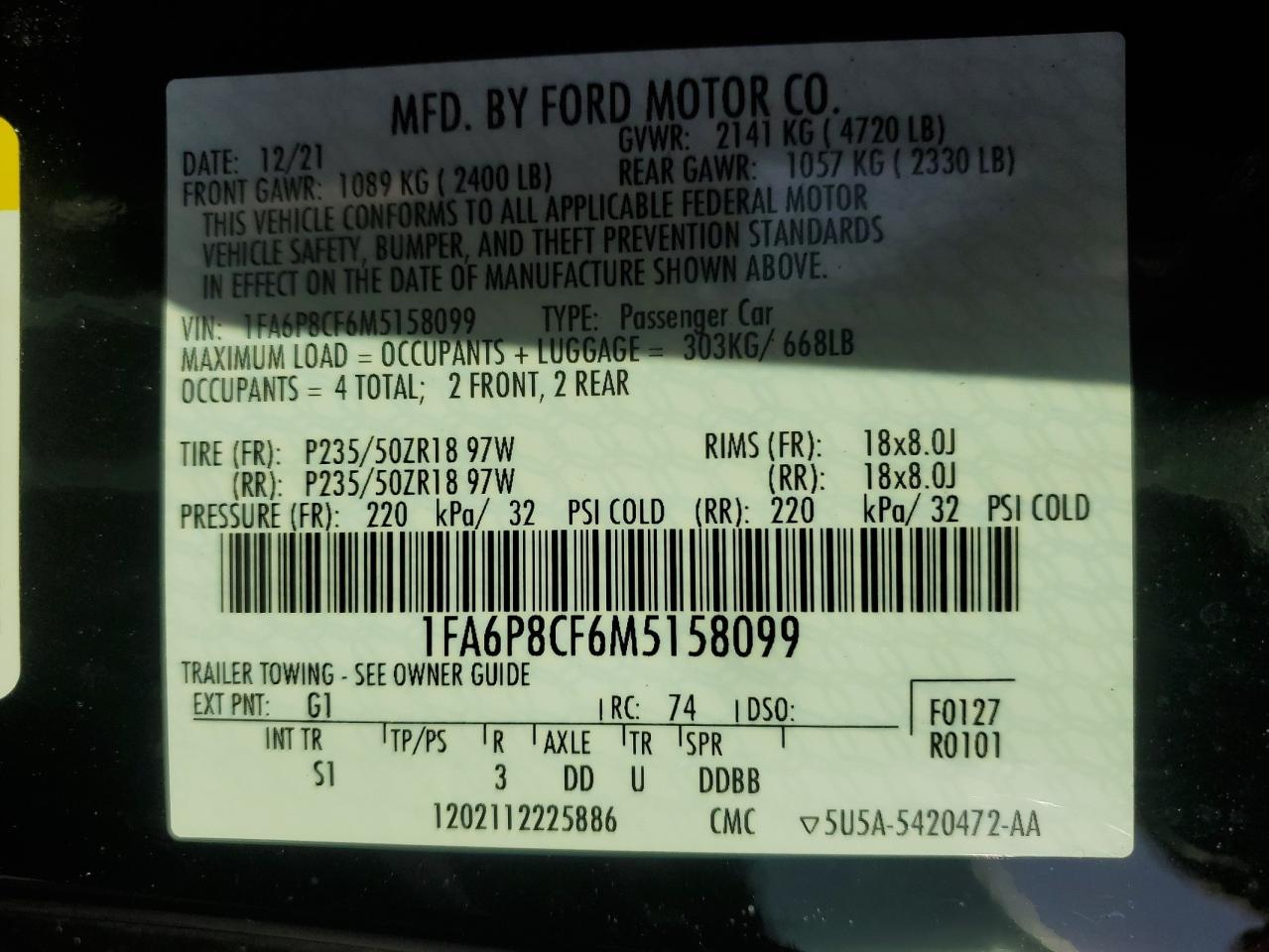 2021 Ford Mustang - Image 13