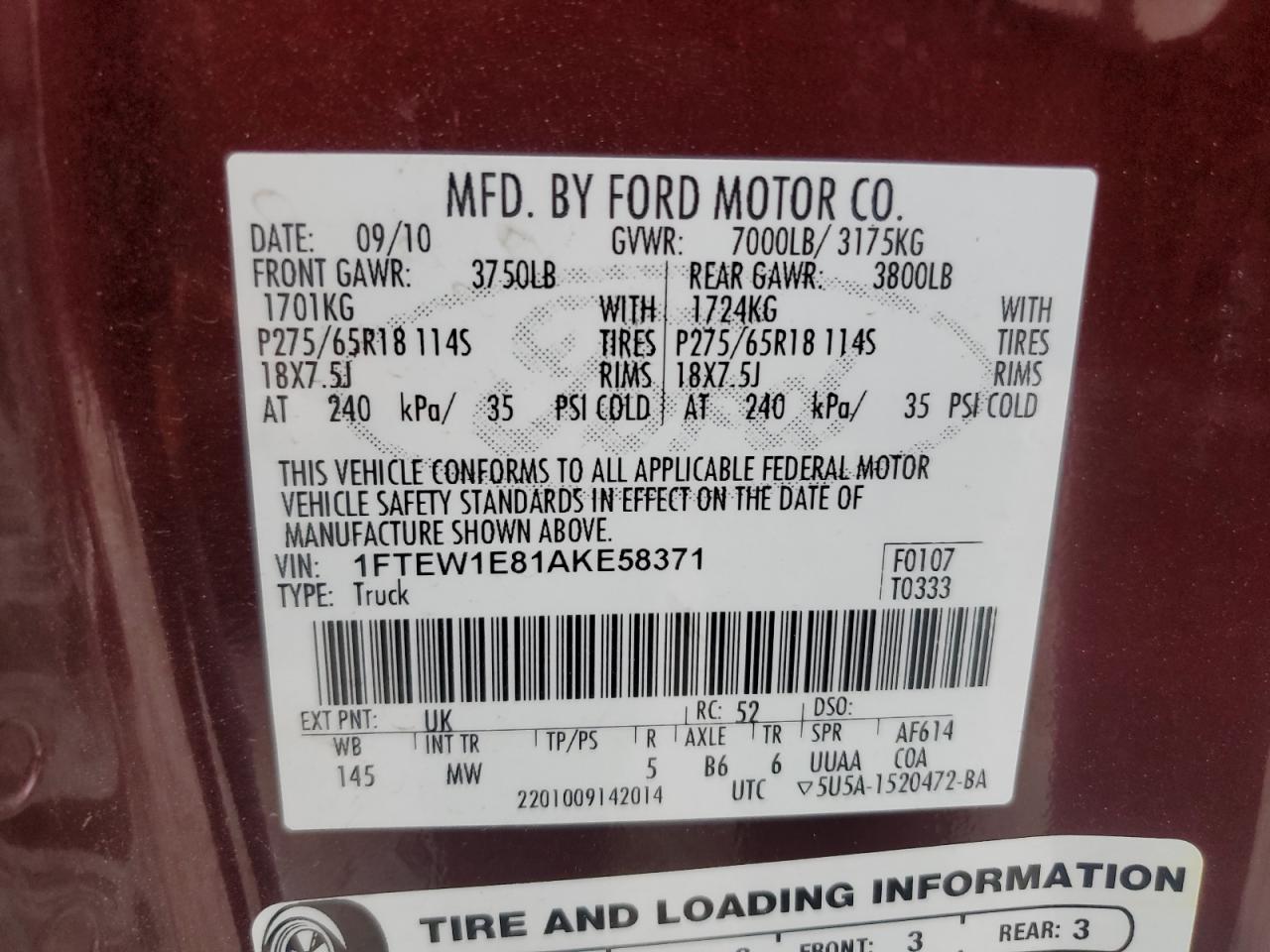 2010 Ford F-150 - Image 12