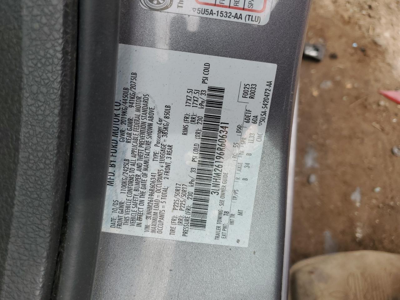 2006 Lincoln Zephyr - Image 14