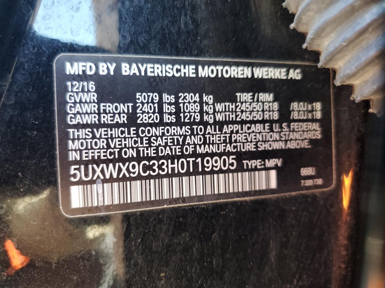 2017 BMW X3 - Image 13