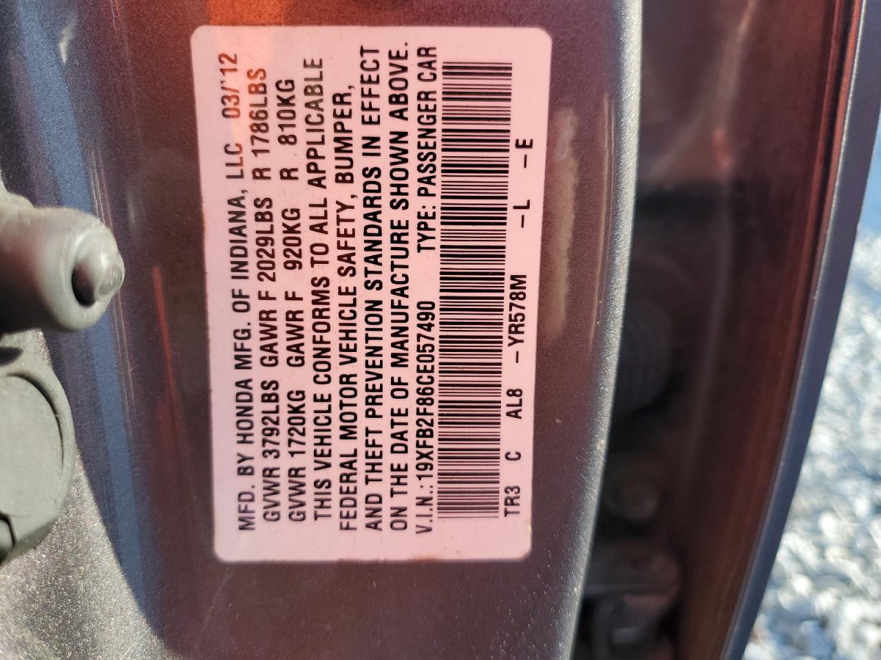 2012 Honda Civic - Image 14