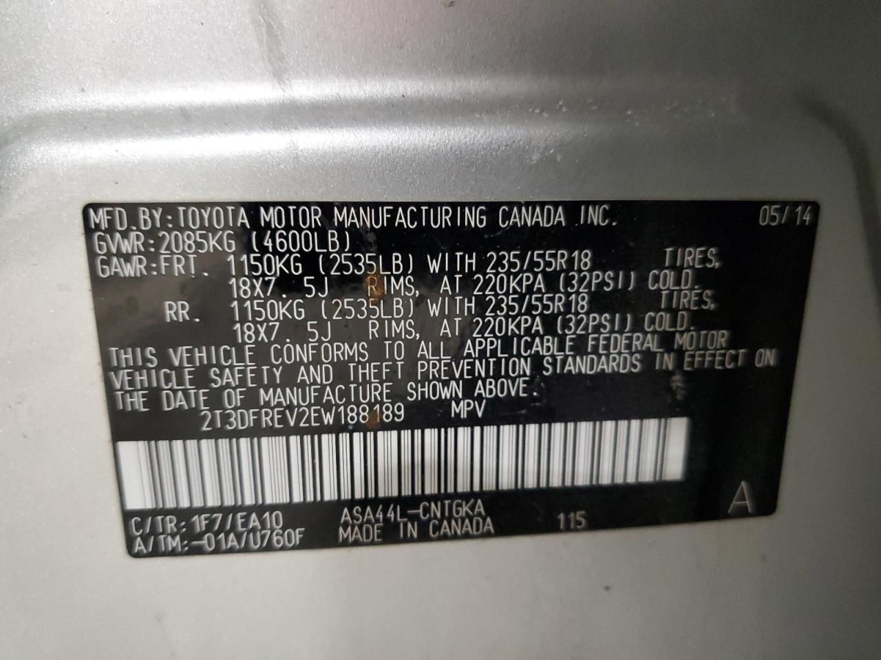 2014 Toyota RAV 4 - Image 12
