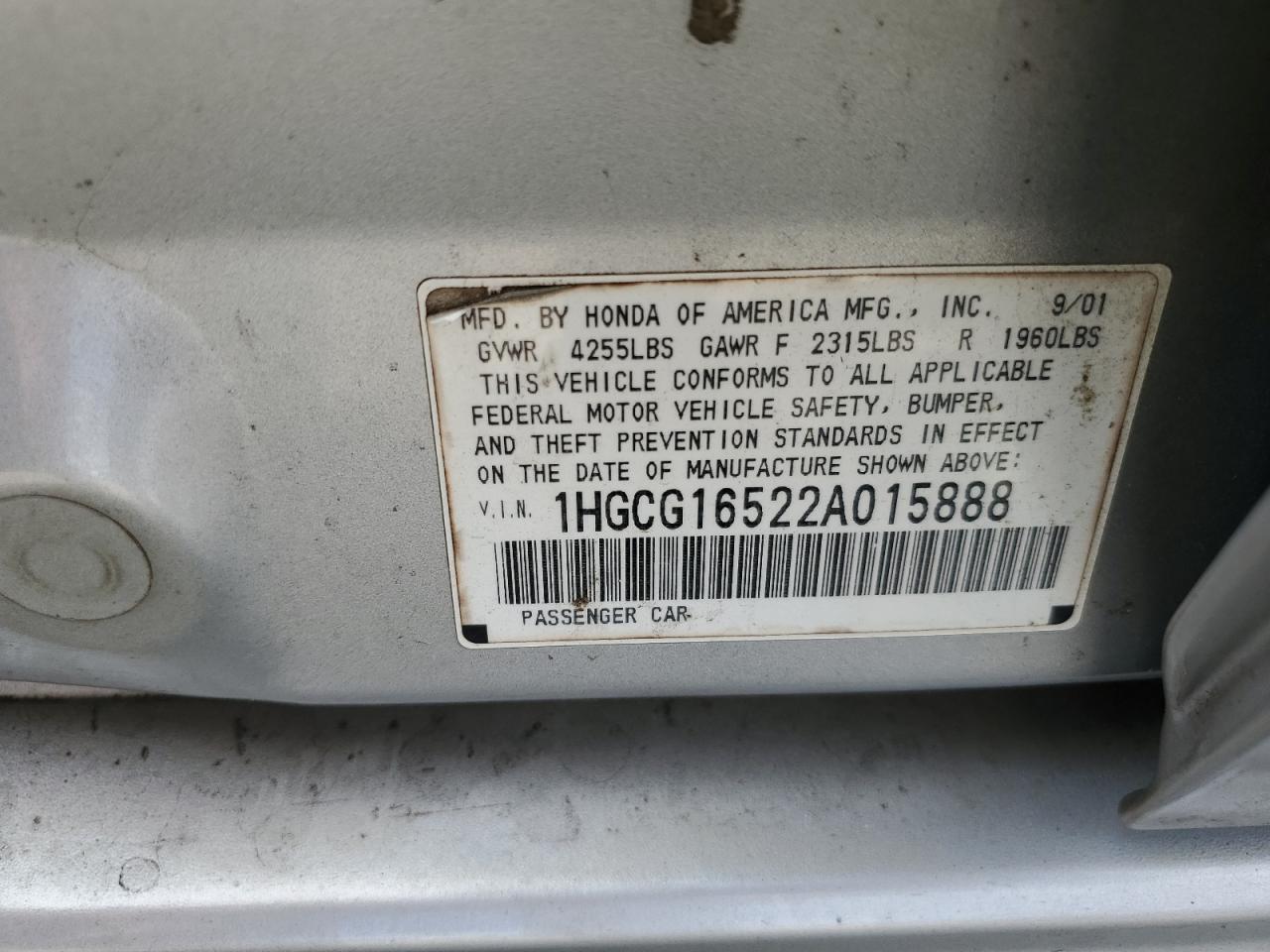 2002 Honda Accord - Image 12