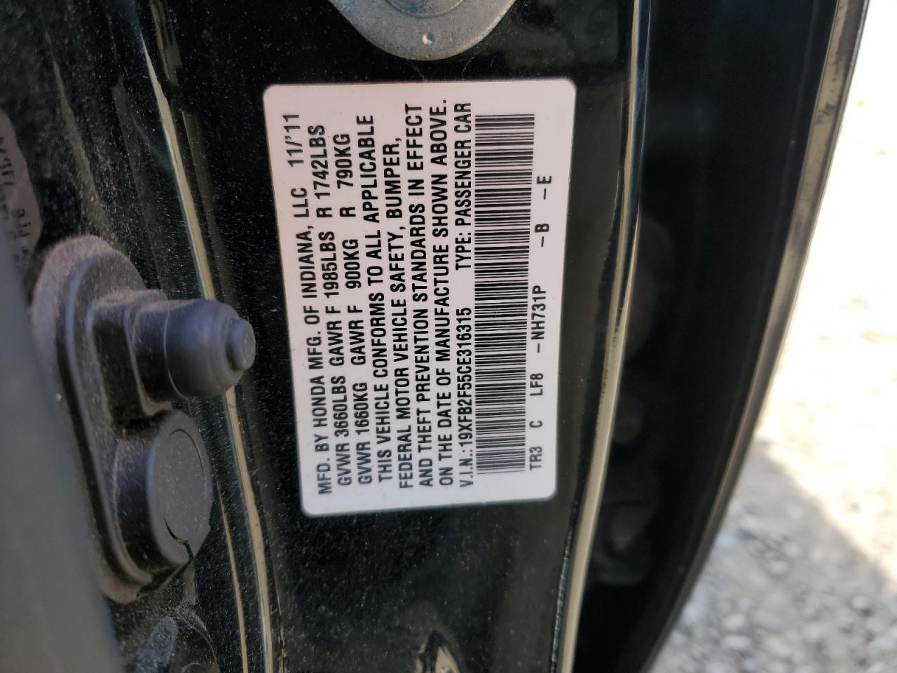 2012 Honda Civic - Image 12