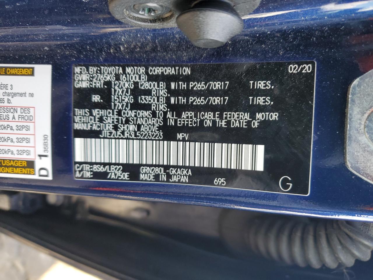 2020 Toyota 4Runner - Image 14
