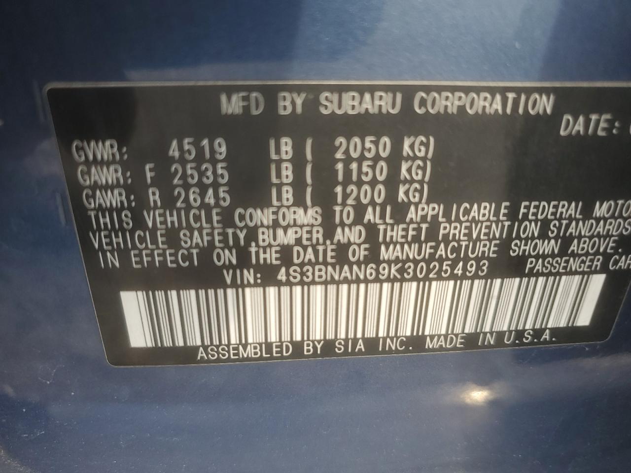 2019 Subaru Legacy - Image 13