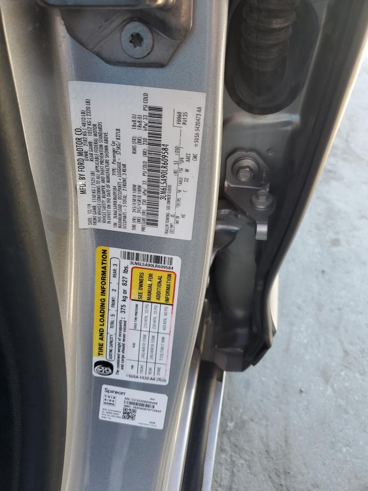 2020 Lincoln Mkz VIN: 3LN6L5A90LR609584 Lot: 47363705