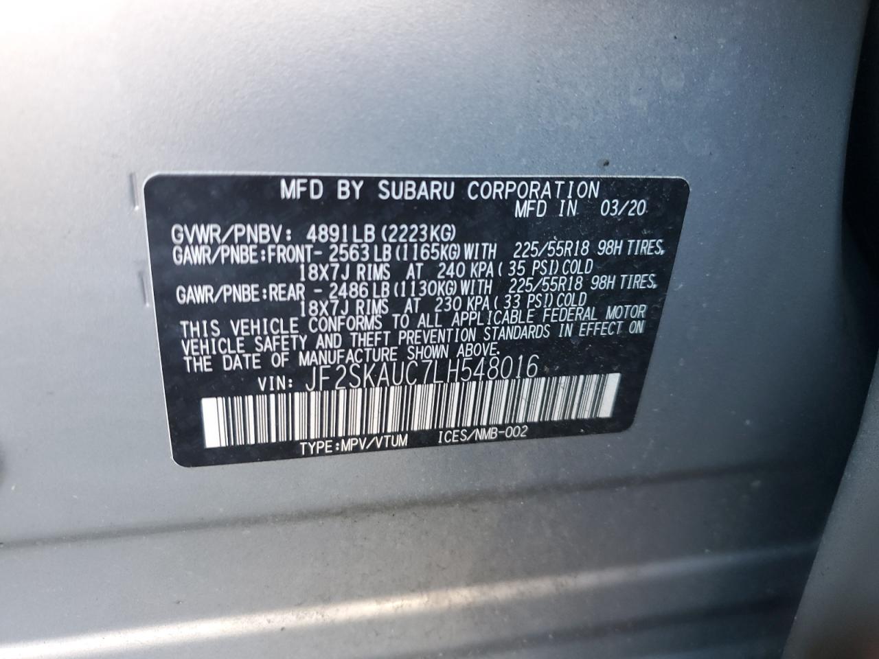 2020 Subaru Forester - Image 13