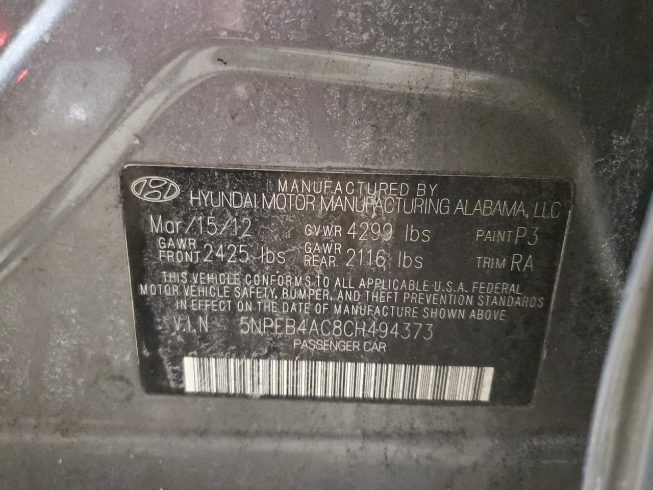 2012 Hyundai Sonata - Image 14