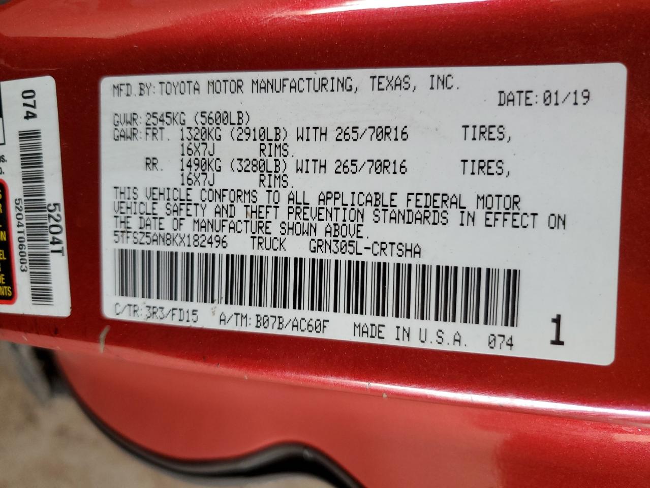 2019 Toyota Tacoma - Image 12