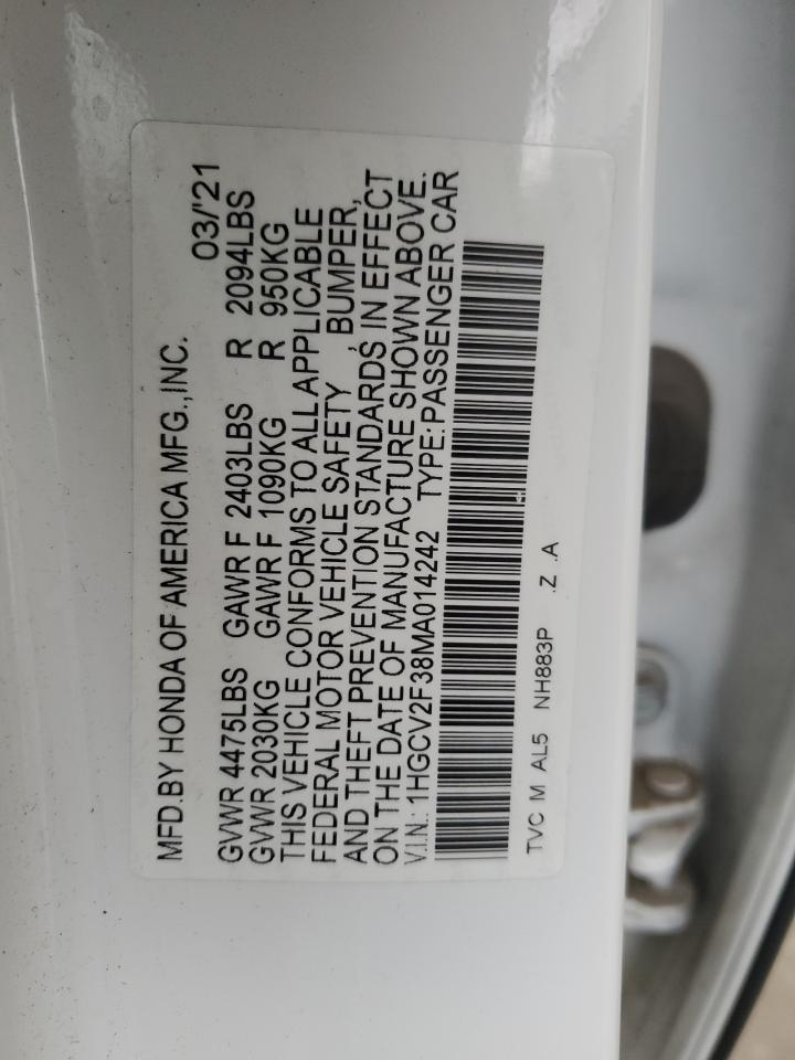 2021 Honda Accord - Image 12