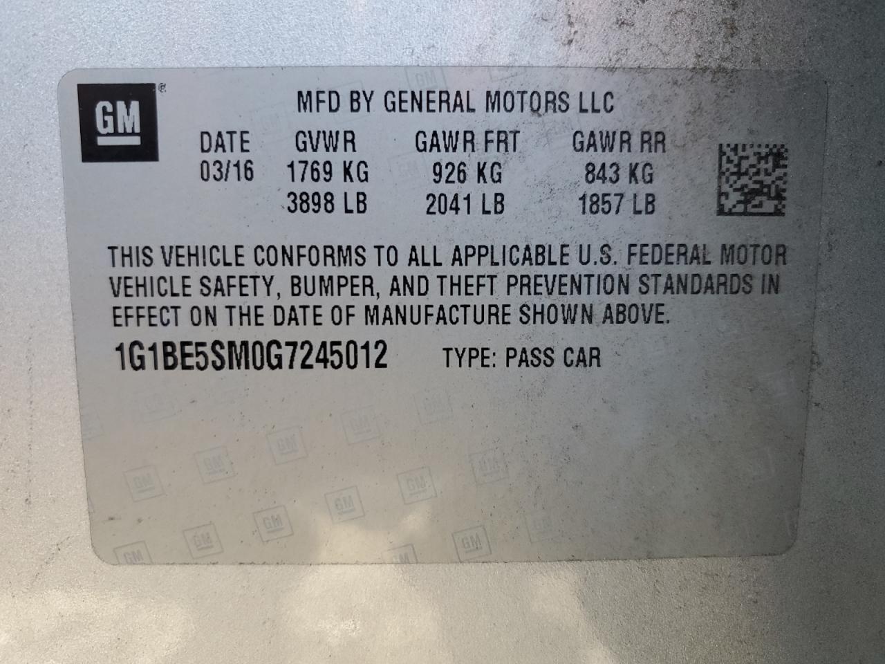 2016 Chevrolet Cruze - Image 12
