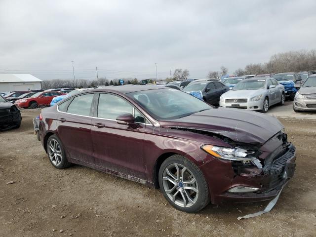 Sedans FORD FUSION 2017 Burgundy