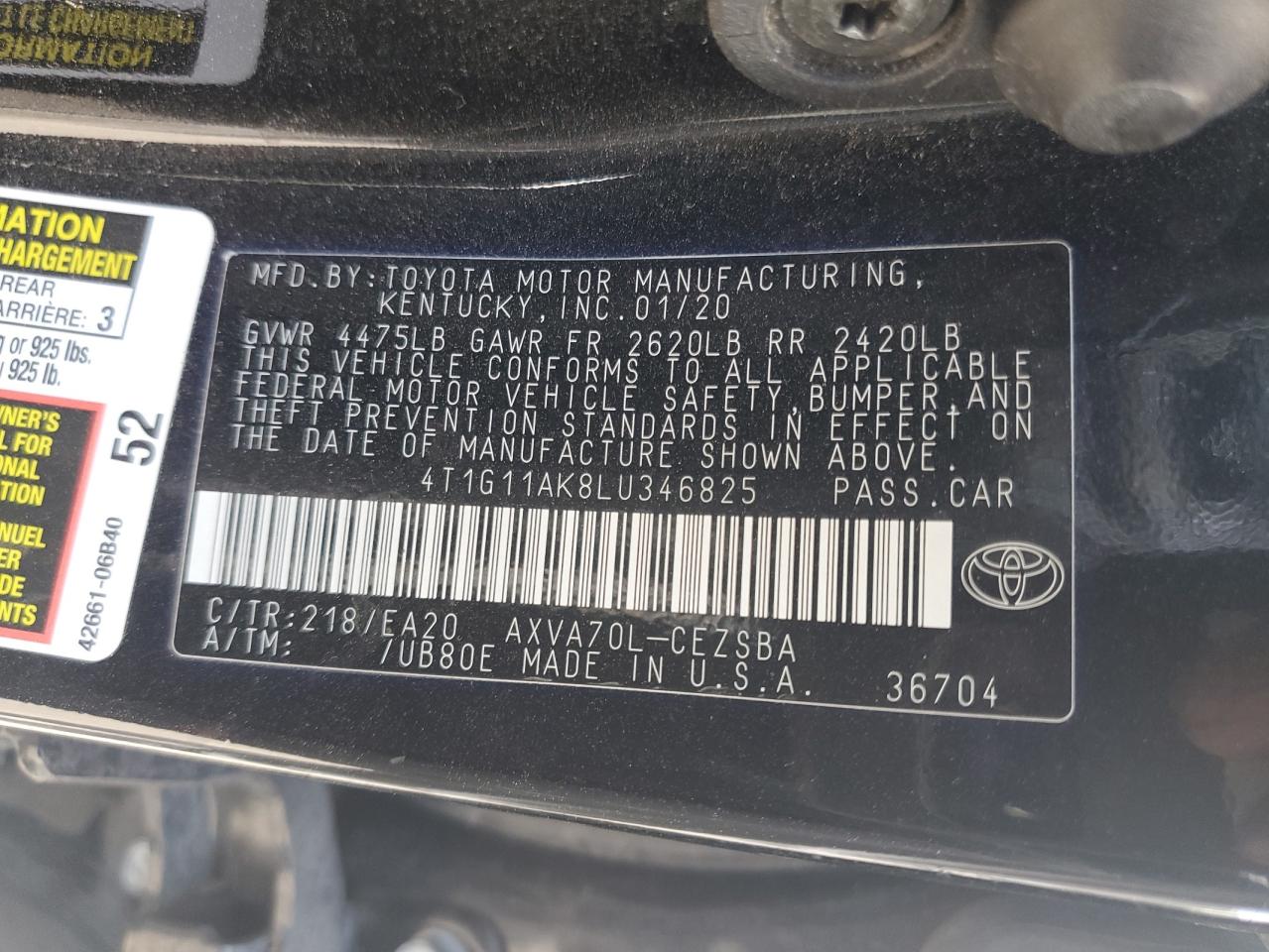 2020 Toyota Camry - Image 13