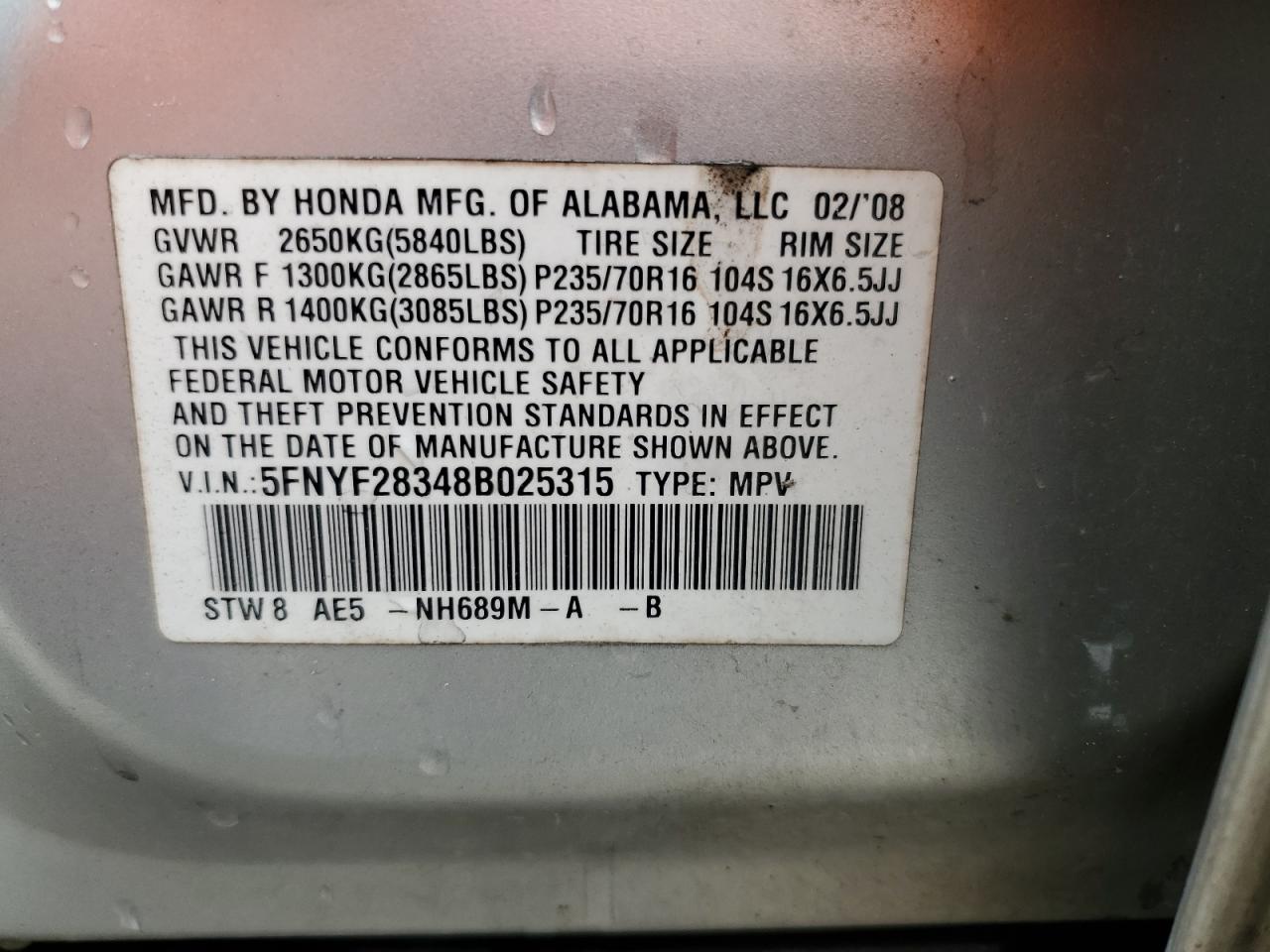 2008 Honda Pilot - Image 13