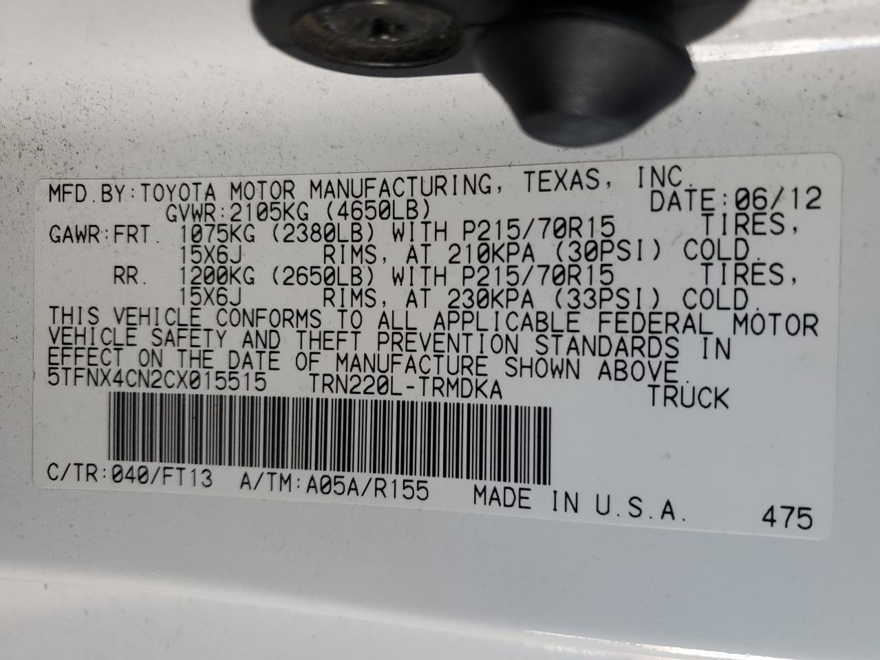 2012 Toyota Tacoma - Image 13