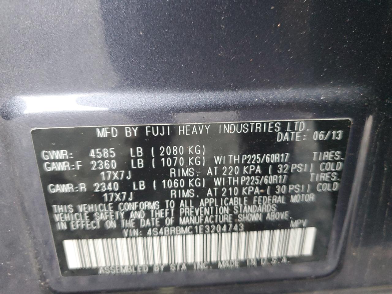 2014 Subaru Outback - Image 12