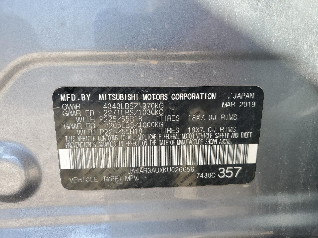 2019 Mitsubishi Outlander - Image 13