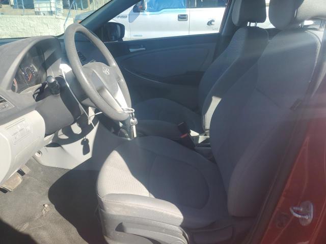  HYUNDAI ACCENT 2015 Czerwony