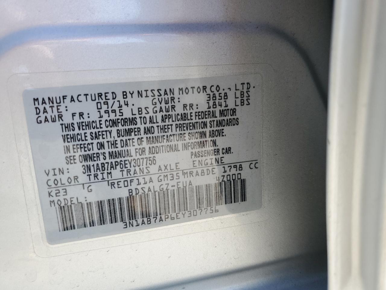 2014 Nissan Sentra - Image 12