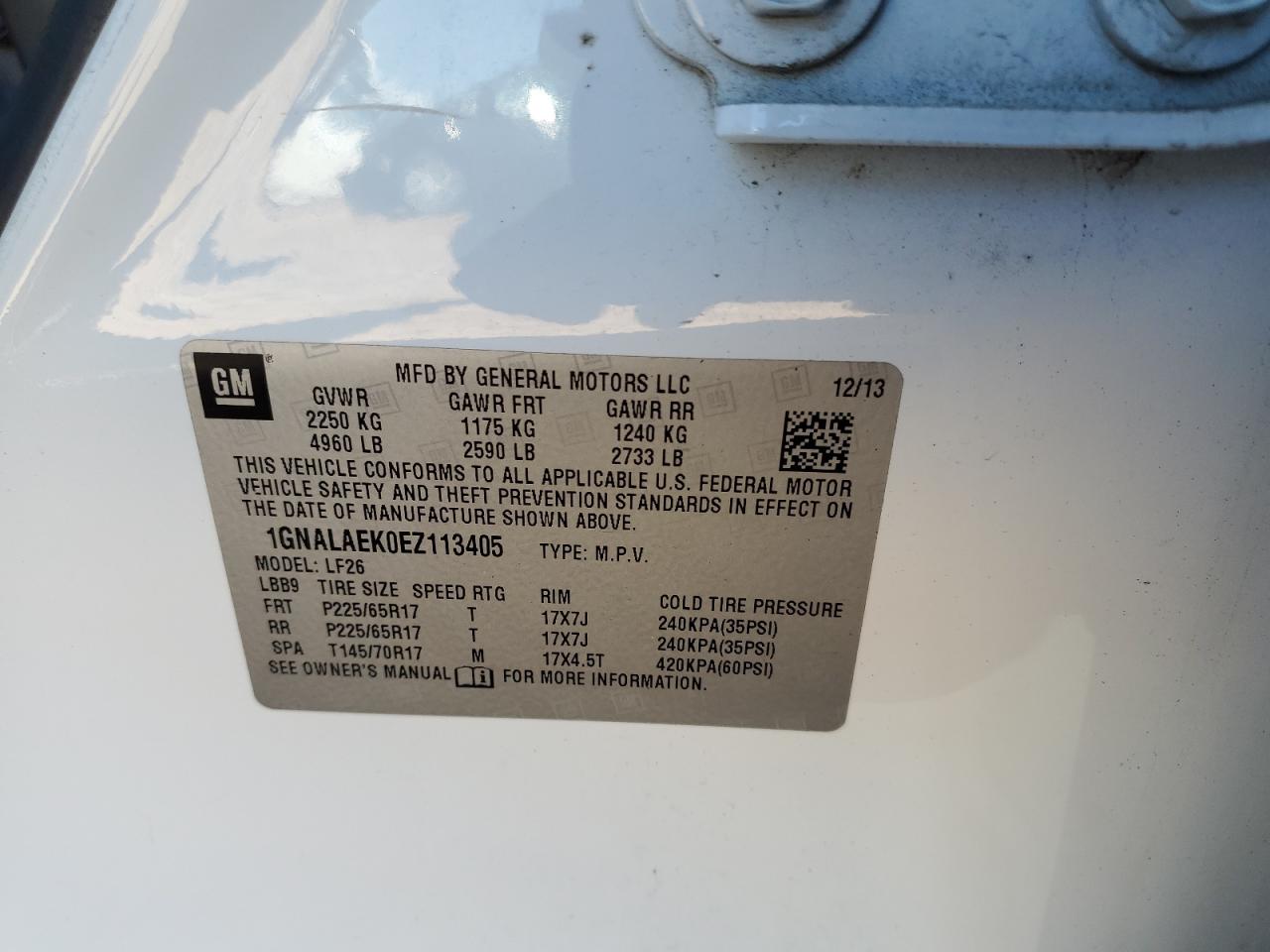 2014 Chevrolet Equinox - Image 13