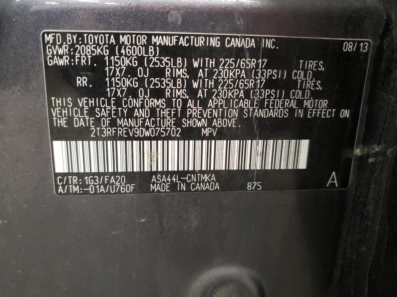 2013 Toyota RAV 4 - Image 13
