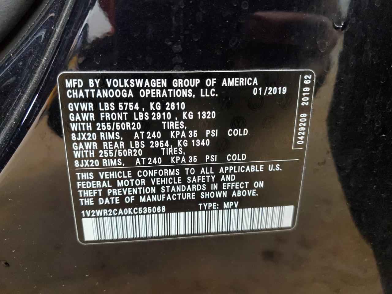 2019 Volkswagen Atlas - Image 13