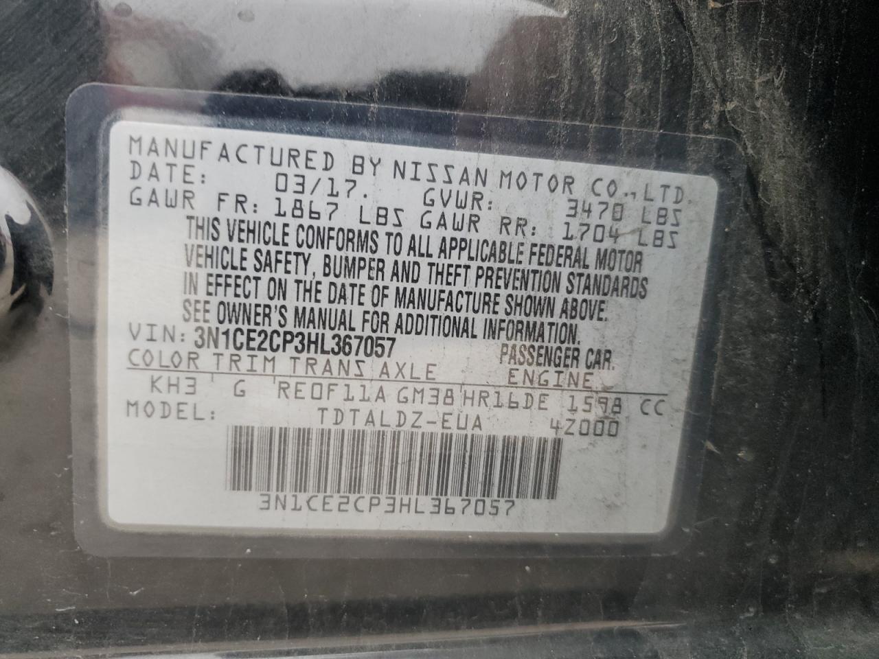 2017 Nissan Versa - Image 14
