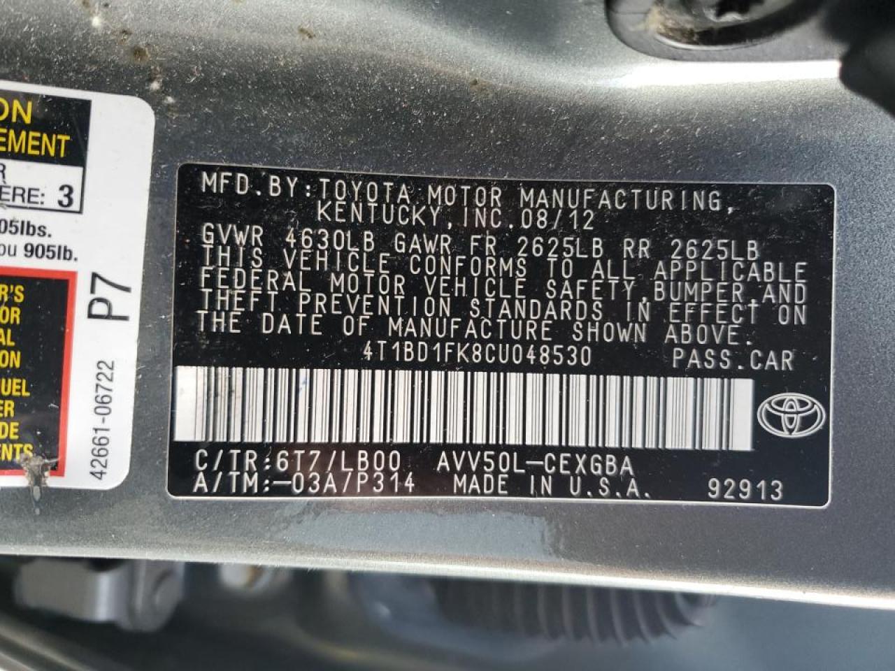 2012 Toyota Camry - Image 15