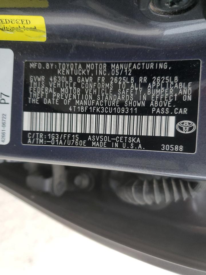 2012 Toyota Camry - Image 13