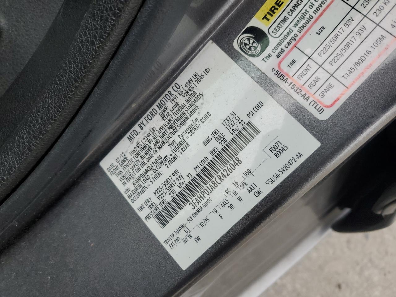 2012 Ford Fusion - Image 12