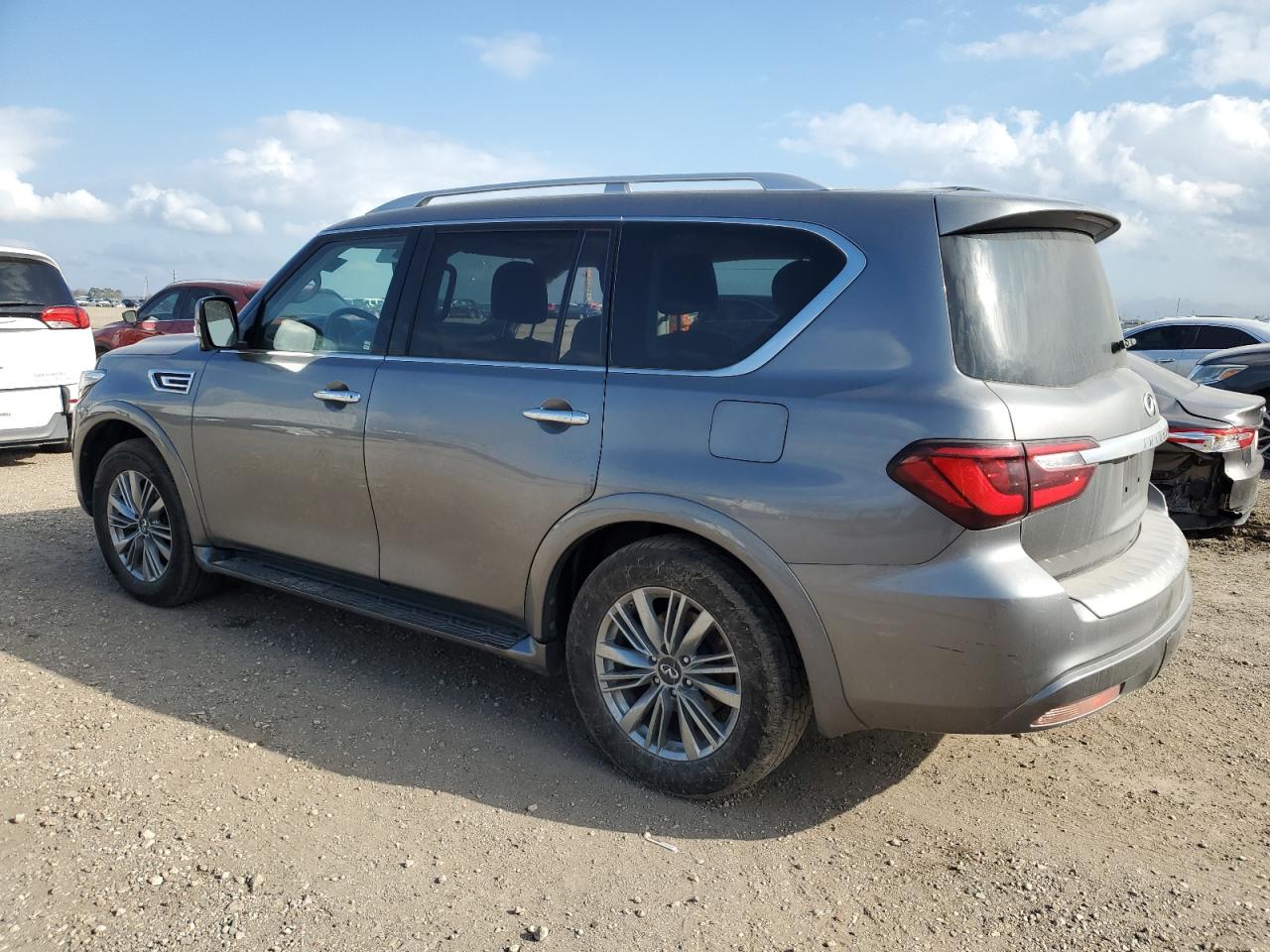 VIN: JN8AZ2AF3M9718690 Auction: COPART Lot: 43811315 Location: TX - HOUSTON EAST VIN: JN8AZ2AF3M9718690 INFINITI QX80 2021 GRAY Photo 2