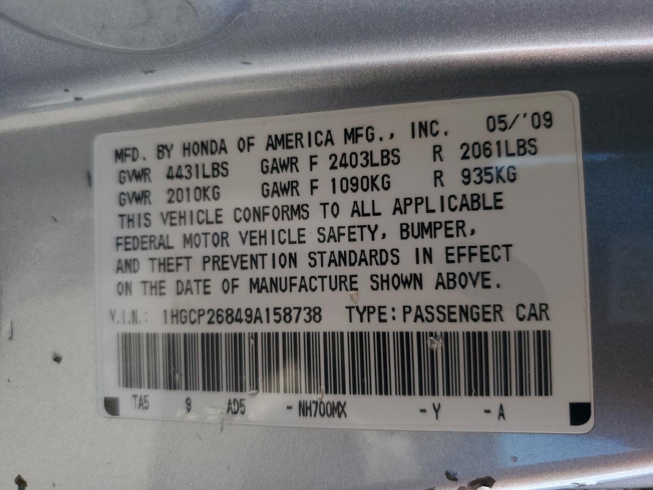 2009 Honda Accord - Image 12