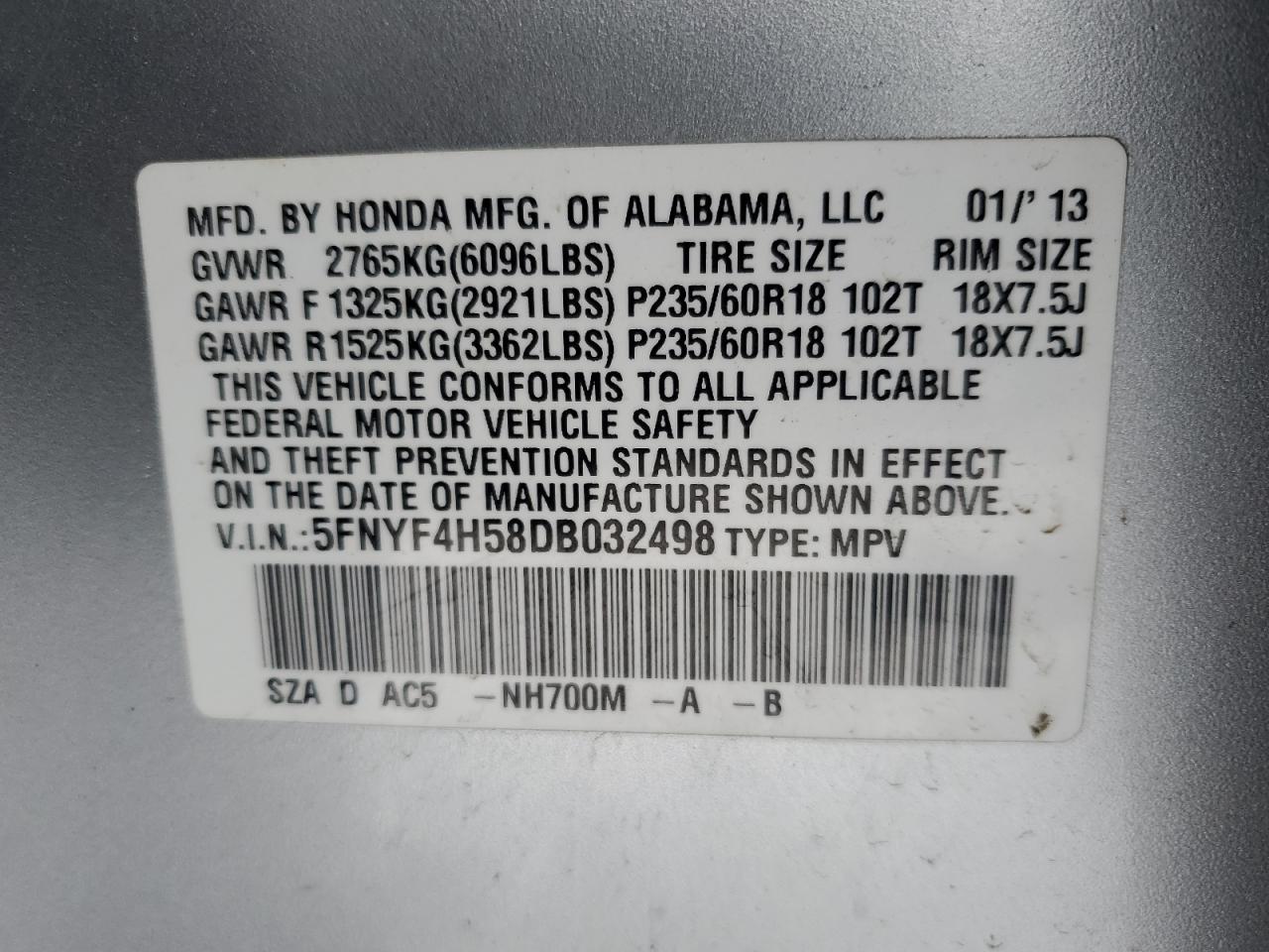 2013 Honda Pilot - Image 14