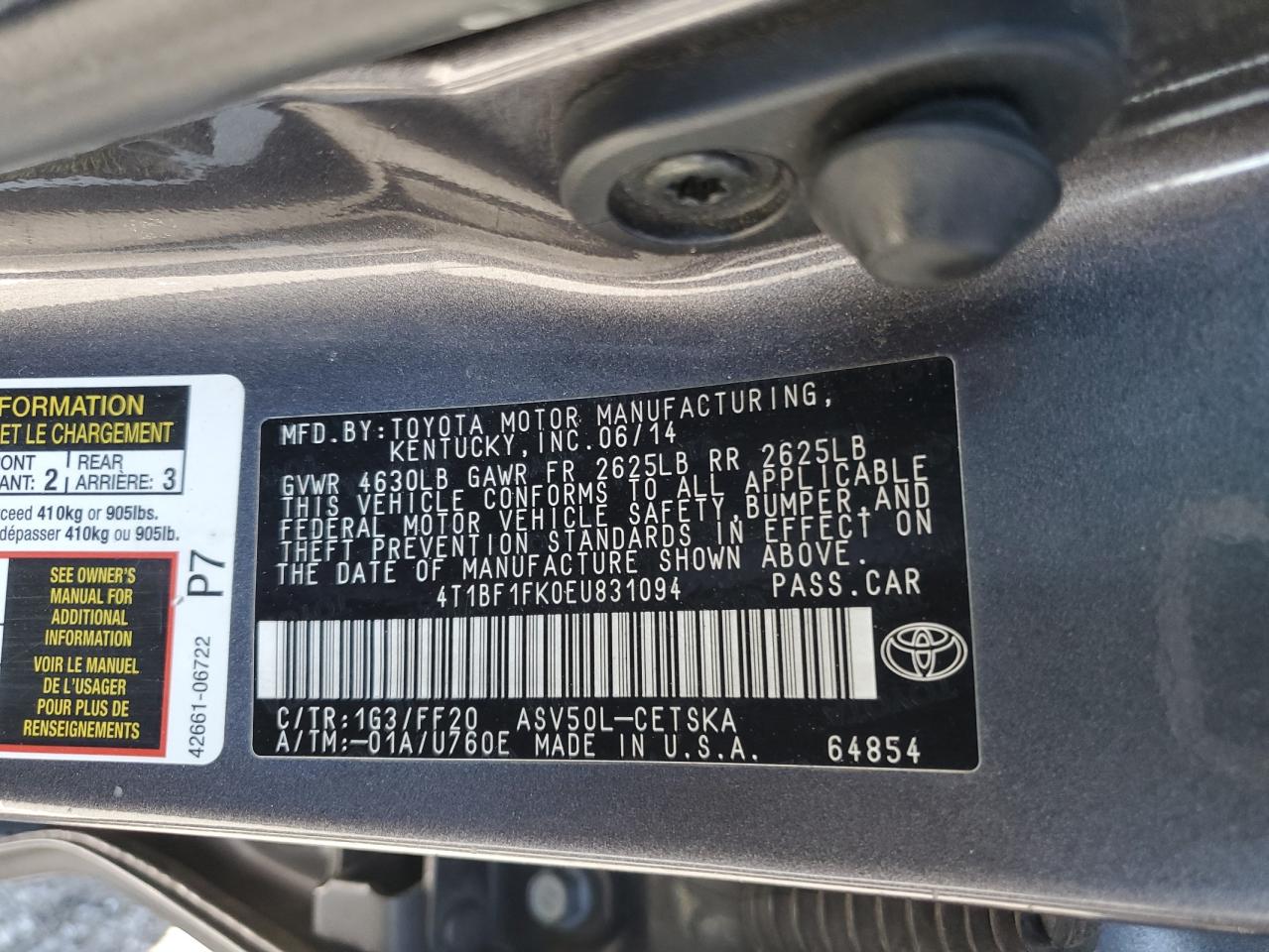 2014 Toyota Camry - Image 12