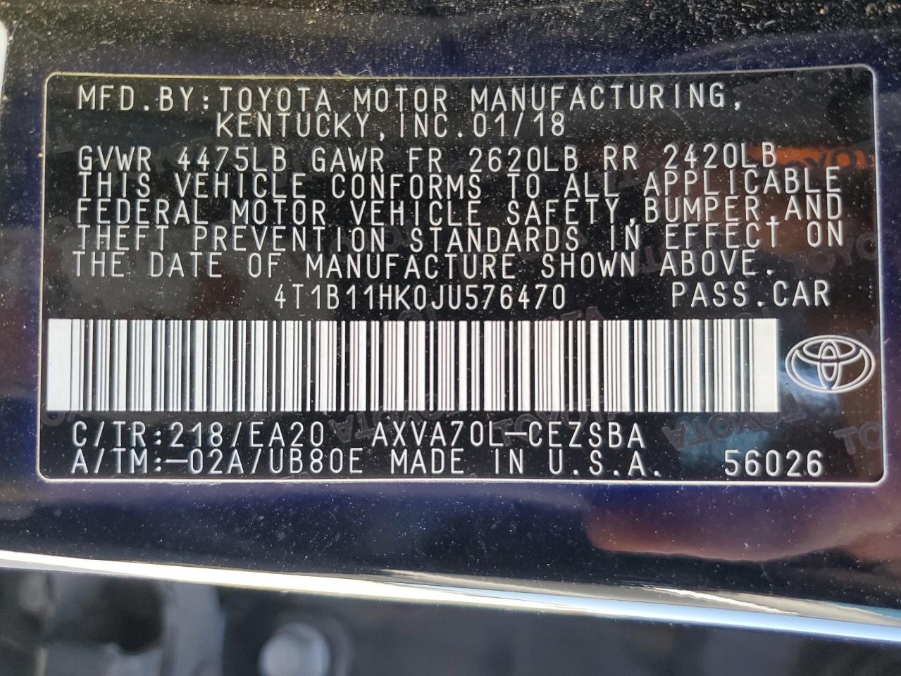 2018 Toyota Camry - Image 15