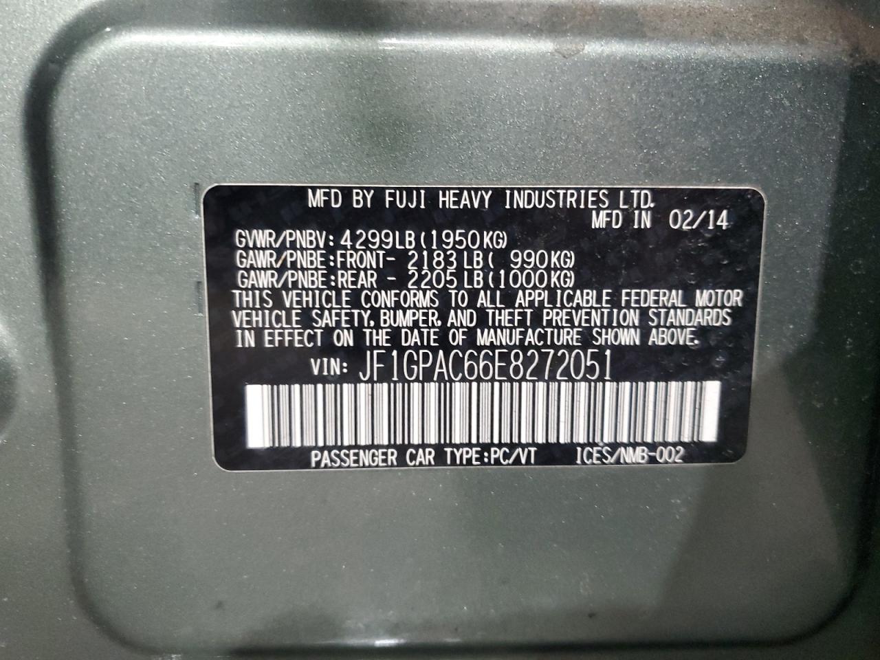2014 Subaru Impreza - Image 12
