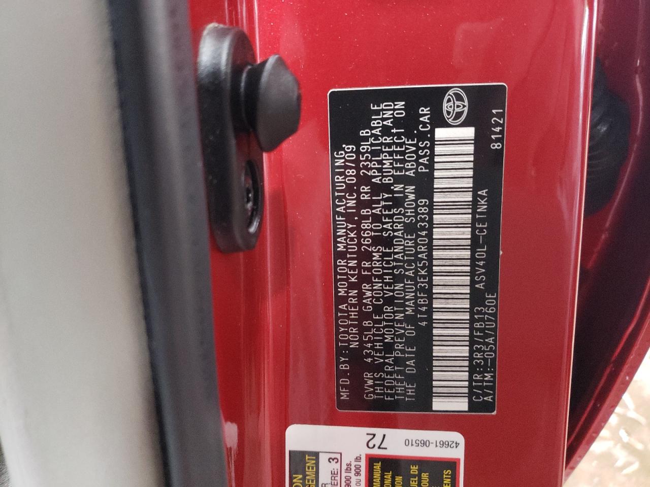 2010 Toyota Camry - Image 12