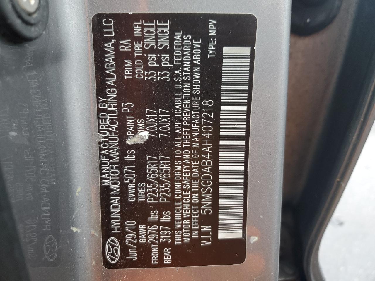 2010 Hyundai Santa Fe - Image 13