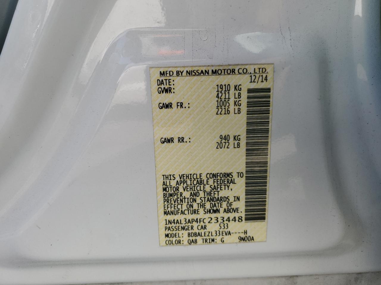 2015 Nissan Altima - Image 13