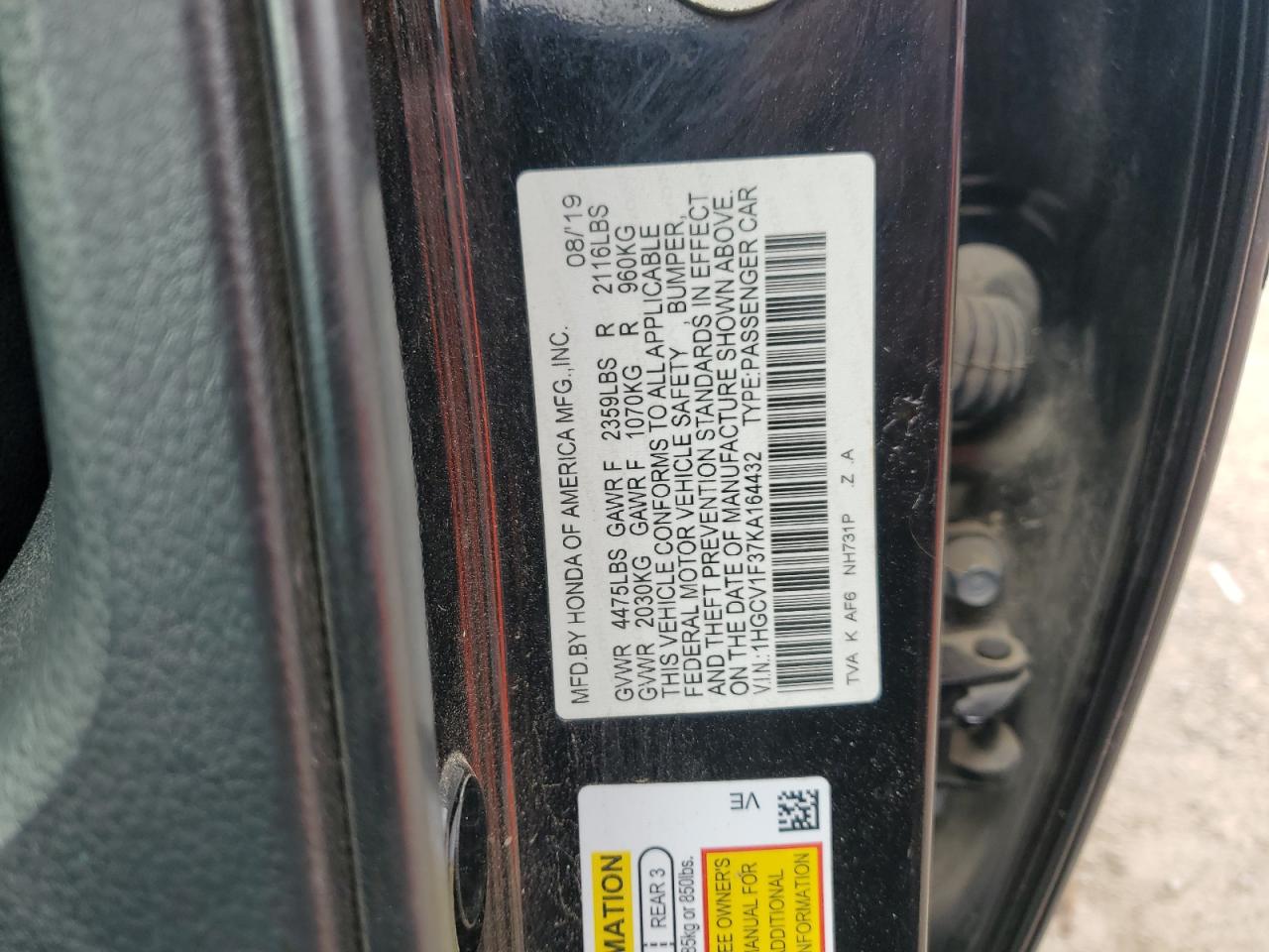2019 Honda Accord - Image 13
