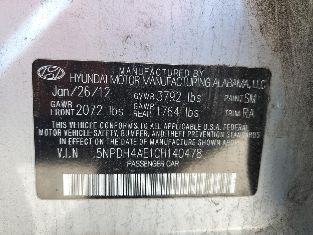 2012 Hyundai Elantra - Image 12