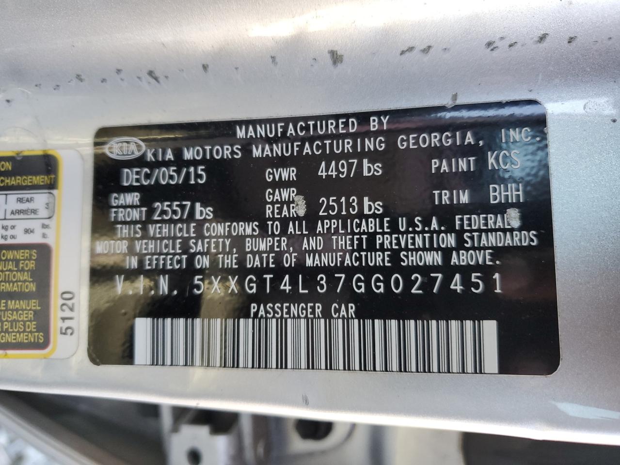 2016 Kia Optima - Image 12