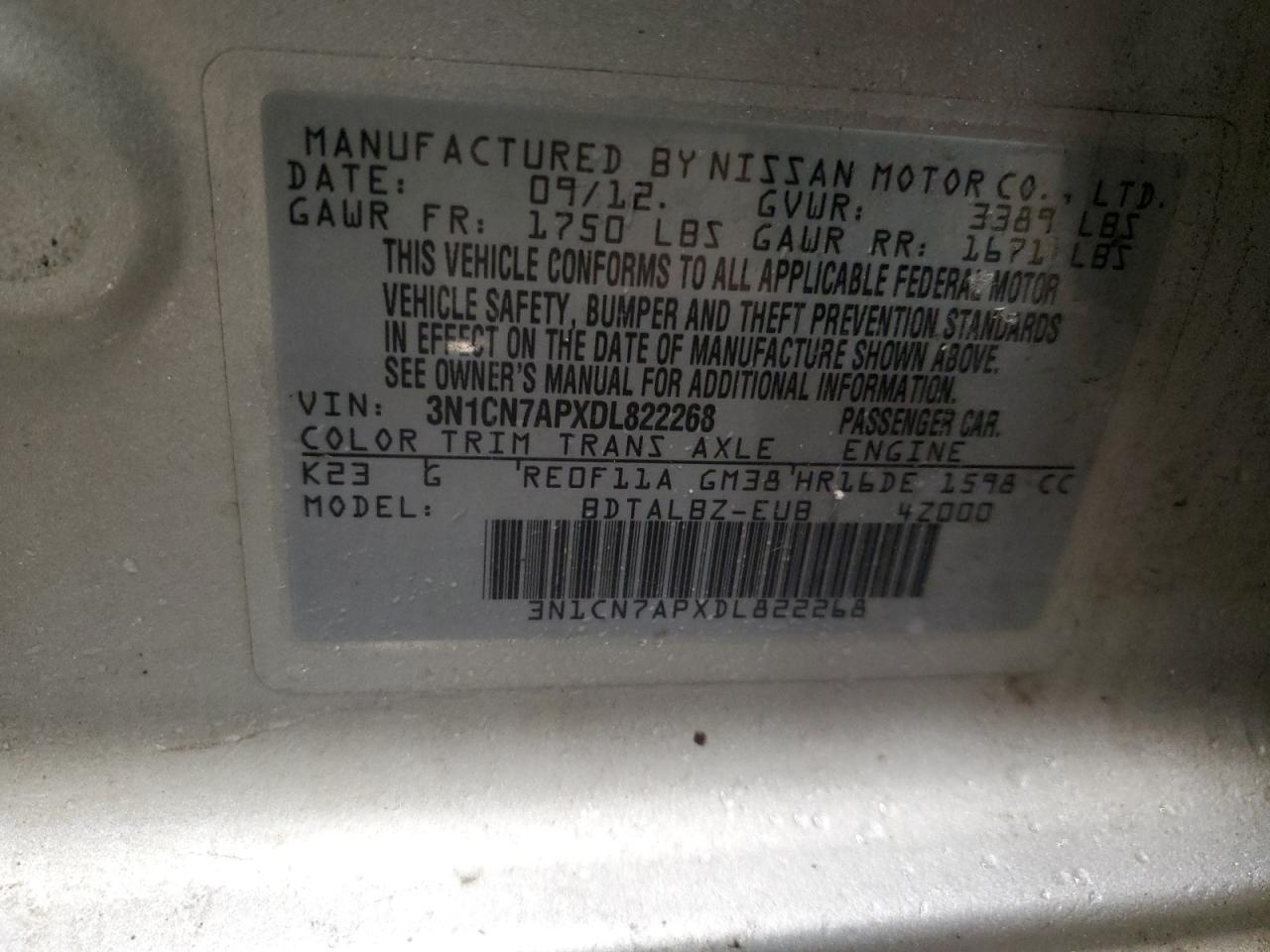 2013 Nissan Versa - Image 12