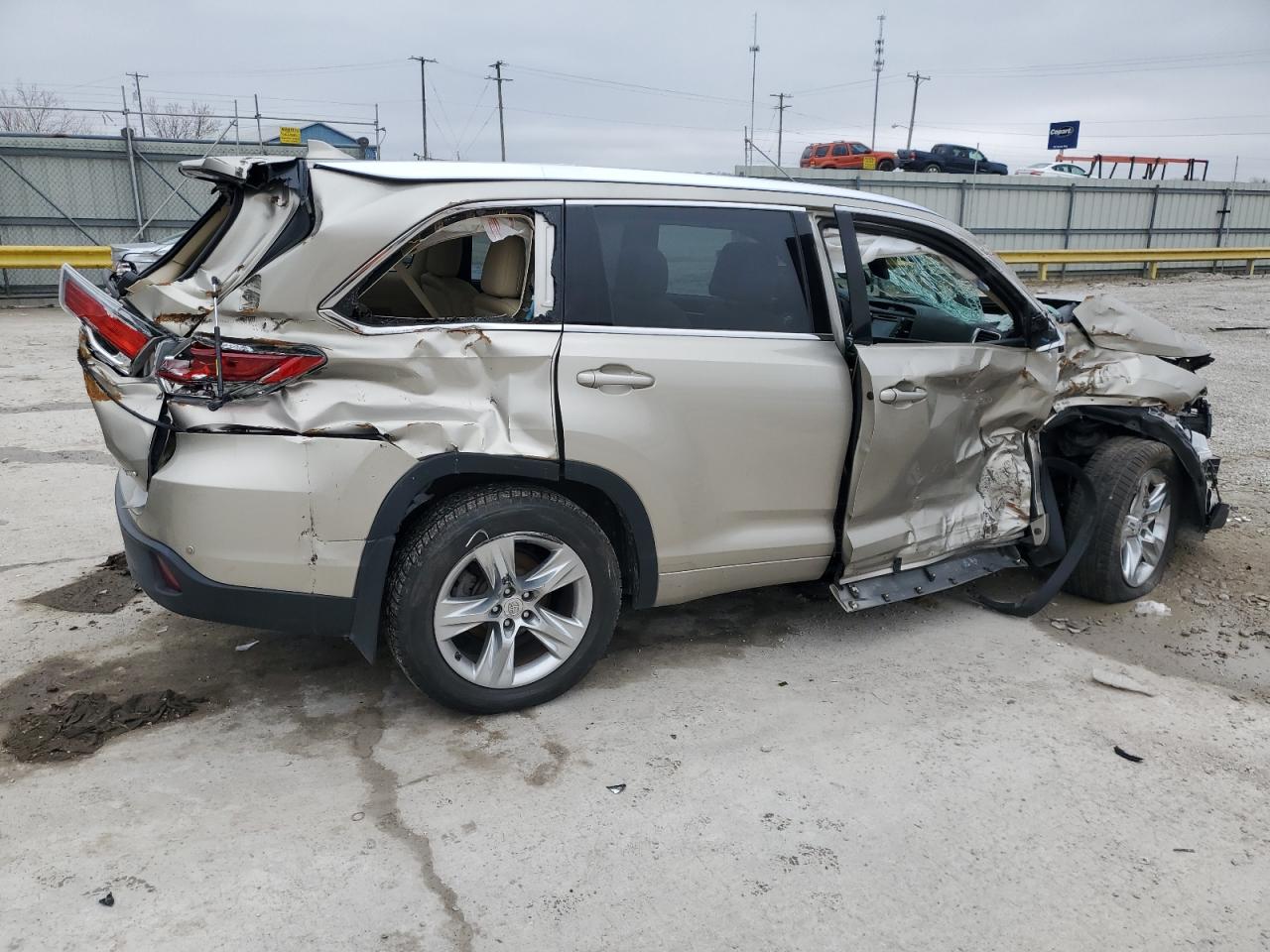 2014 Toyota Highlander Limited VIN: 5TDDKRFH0ES017821 Lot: 43448815