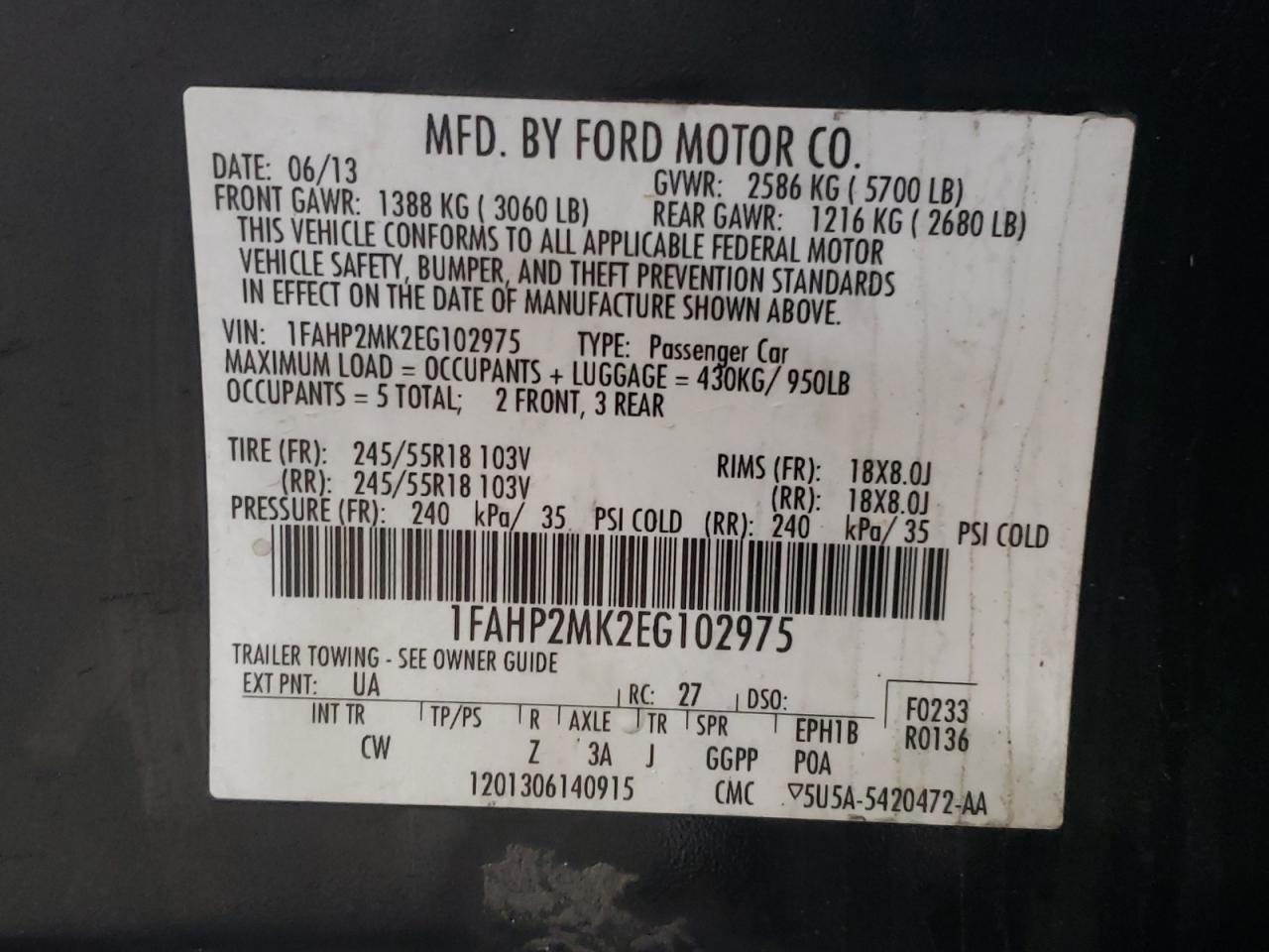 2014 Ford Taurus - Image 12