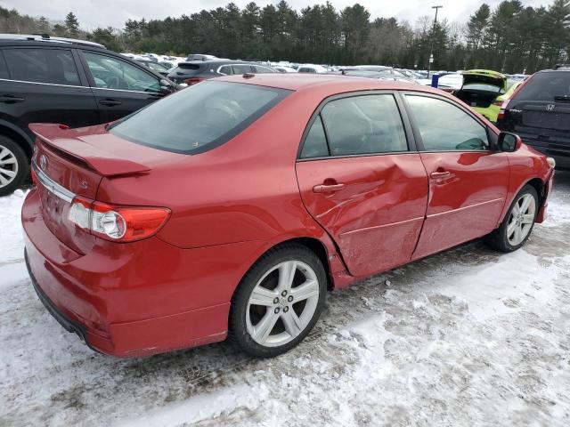  TOYOTA COROLLA 2013 Красный