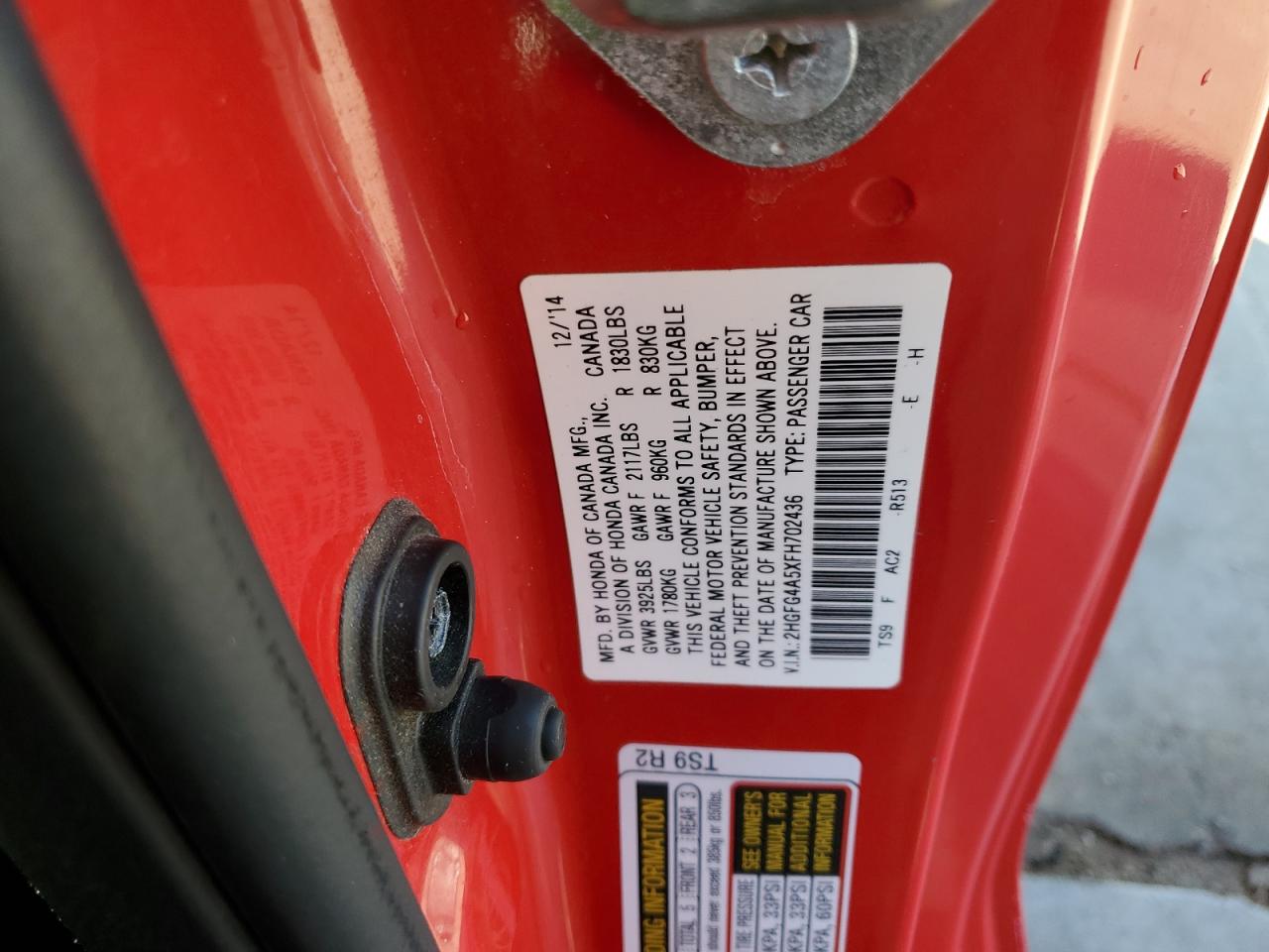 2015 Honda Civic - Image 12