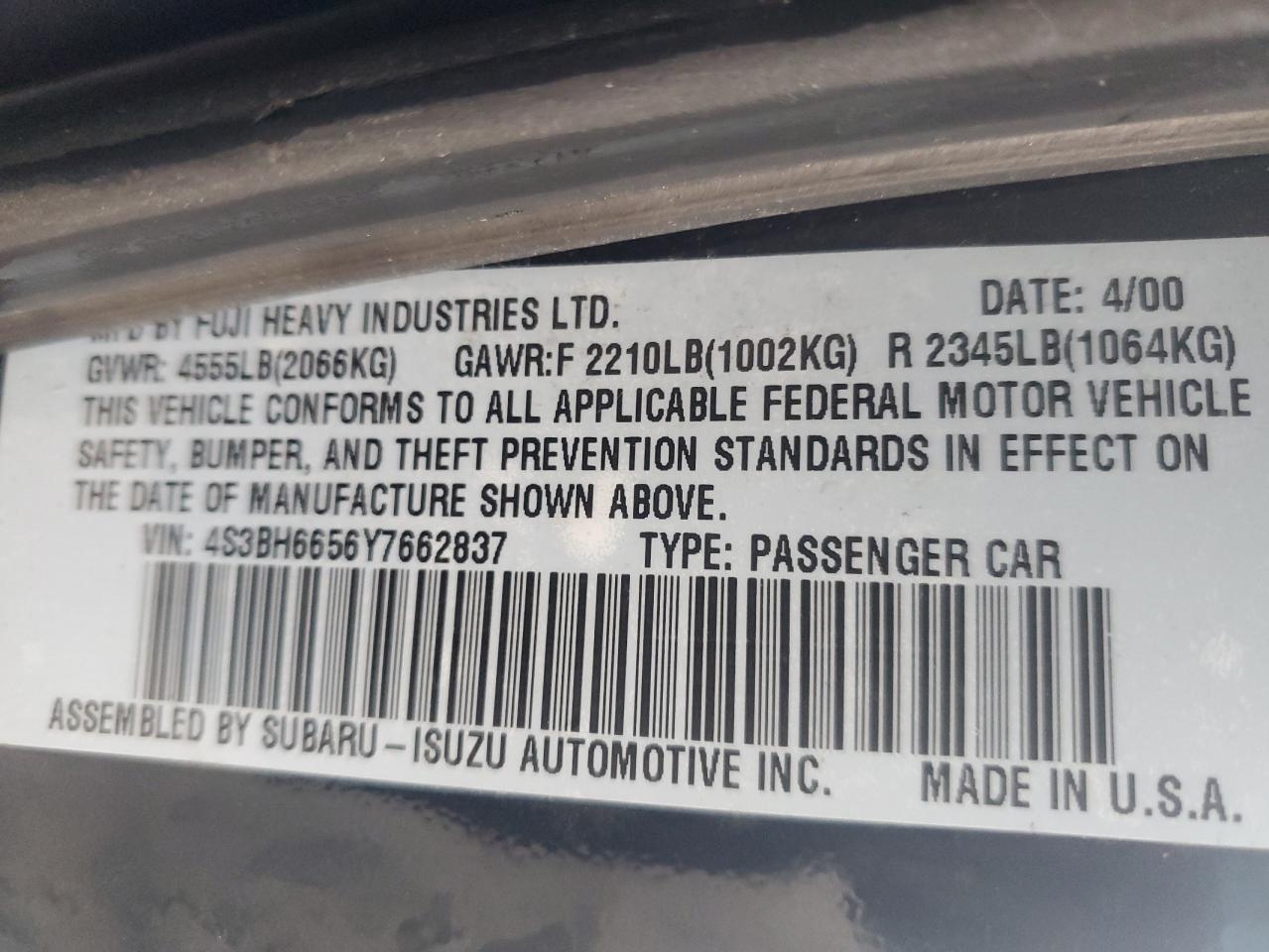 2000 Subaru Legacy - Image 13