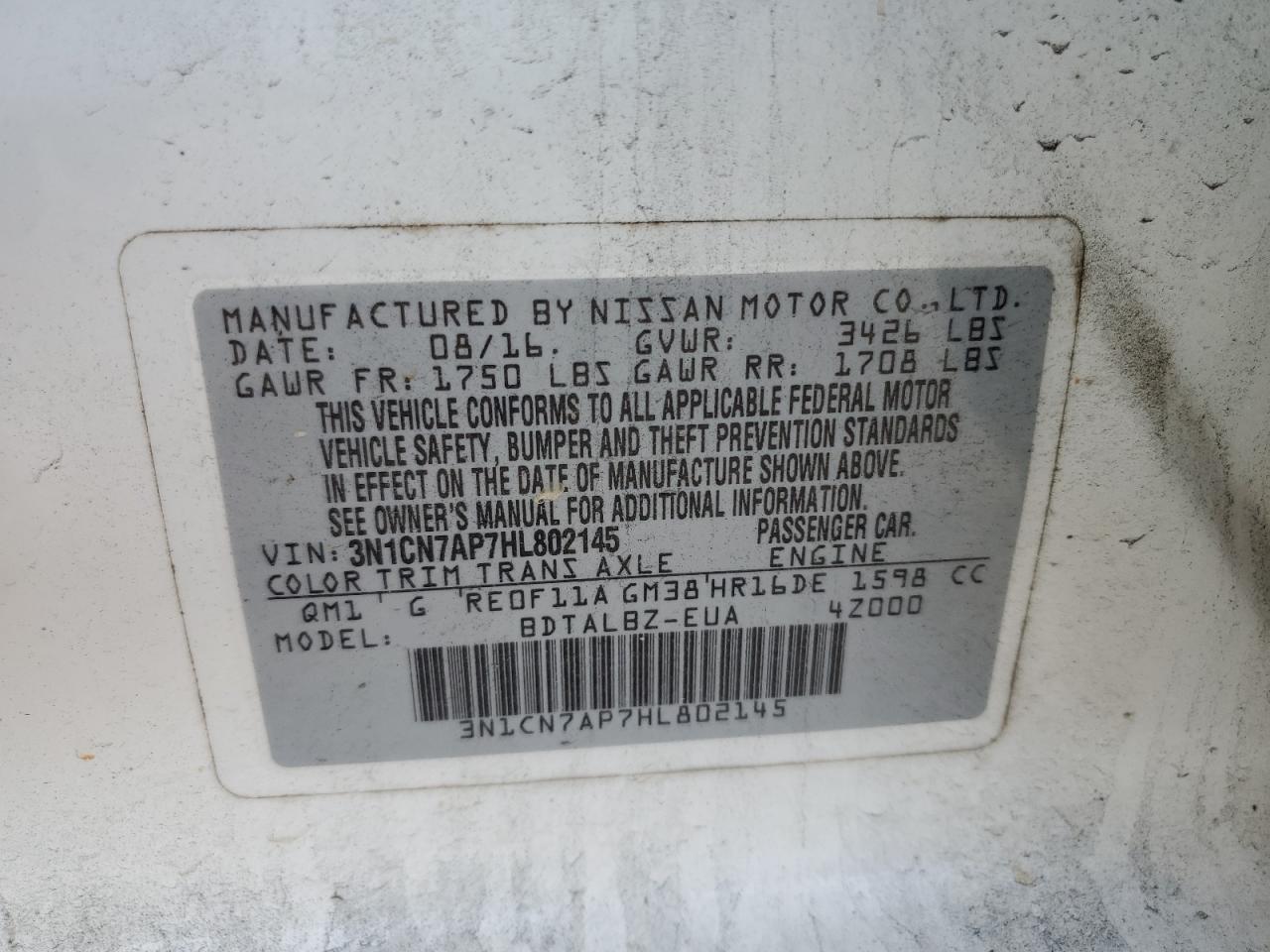 2017 Nissan Versa - Image 12